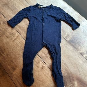 Kyte Button Up navy footie